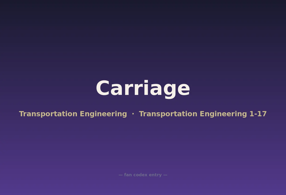 Carriage