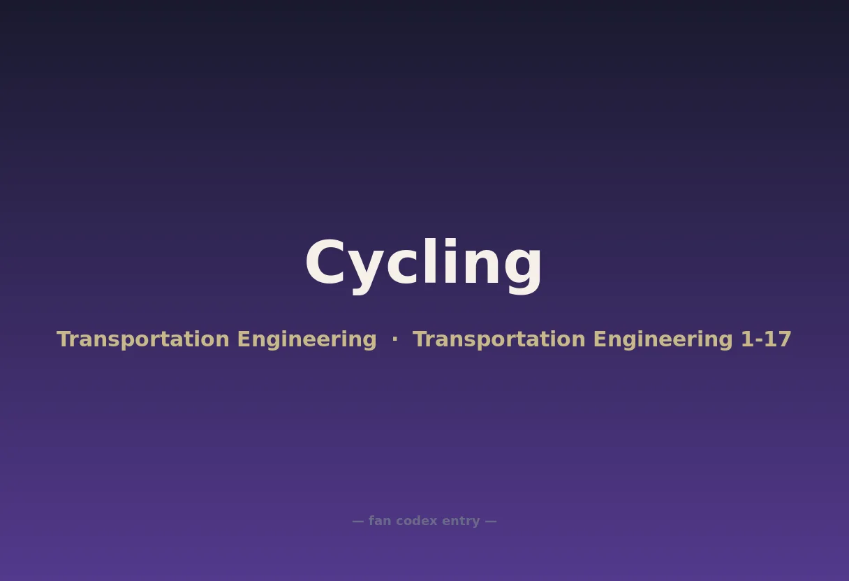 Cycling